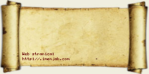 Isidora Čanak vizit kartica